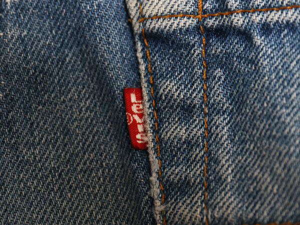 80s USA製 リーバイス 505 デニム パンツ 34 36 ヴィンテージ スリム テーパード ストレート ジーンズ ジーパン 赤タブ ヒゲ アタリ ペンキ
