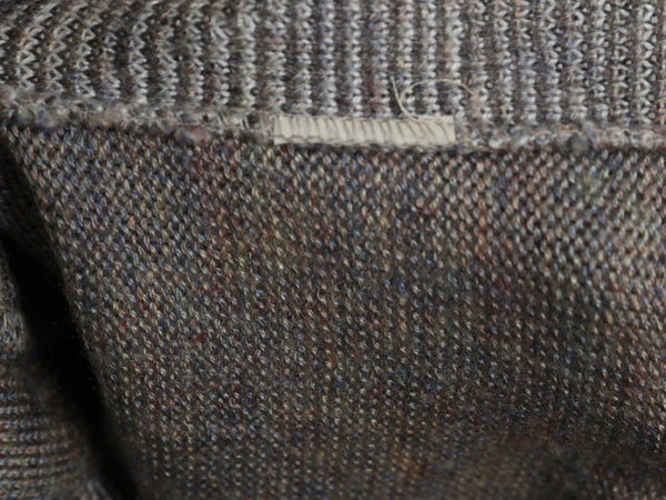 70s 80s シアーズ ロング ニット カーディガン レディース M 古着 ヴィンテージ アーガイル 前開き ウール アクリル セーター マルチカラー