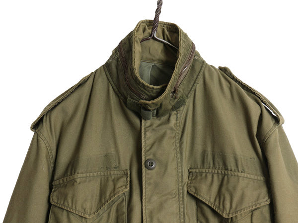 70s ALPHA 社製 米軍実物 US ARMY M-65 フィールド ジャケット SMALL REGULAR / 74年製 ヴィンテージ ミリタリー 3rd ブラス ジャンパー