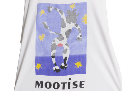 90s USA製 ★ マティス イカロス パロディ イラスト プリント Tシャツ メンズ XL オールド アート 芸術 絵画 アニマル シングルステッチ 白