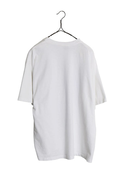 90s USA製 ★ マティス イカロス パロディ イラスト プリント Tシャツ メンズ XL オールド アート 芸術 絵画 アニマル シングルステッチ 白