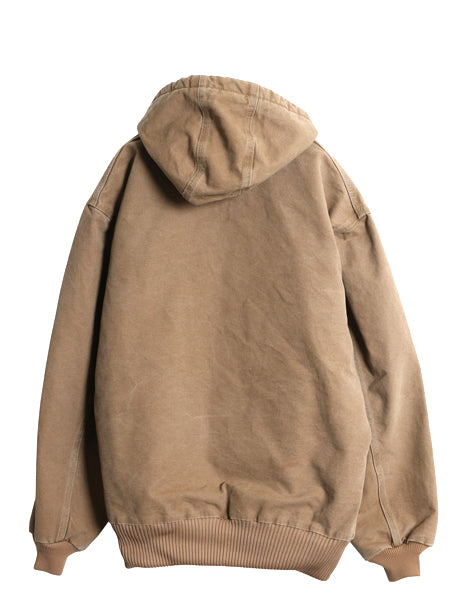 US企画 カーハート アクティブ ジャケット メンズ XL / ワーク ダック フード パーカー 中綿 キルティング ライナー ブルゾン 大きいサイズ