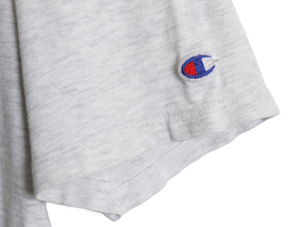 80s 90s USA製 ★ チャンピオン ハーバード カレッジ プリント Tシャツ メンズ L / ヴィンテージ スカル シングルステッチ 霜降り グレー