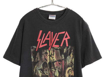 00s スレイヤー ツアー 両面 プリント Tシャツ メンズ M / オールド オフィシャル バンド メタル ロック イラスト アート グラフィック 黒