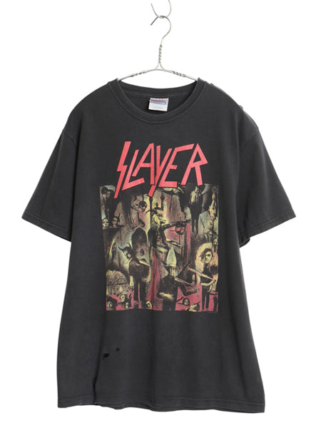 00s スレイヤー ツアー 両面 プリント Tシャツ メンズ M / オールド オフィシャル バンド メタル ロック イラスト アート グラフィック 黒