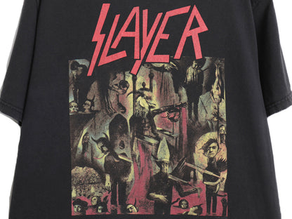 00s スレイヤー ツアー 両面 プリント Tシャツ メンズ M / オールド オフィシャル バンド メタル ロック イラスト アート グラフィック 黒