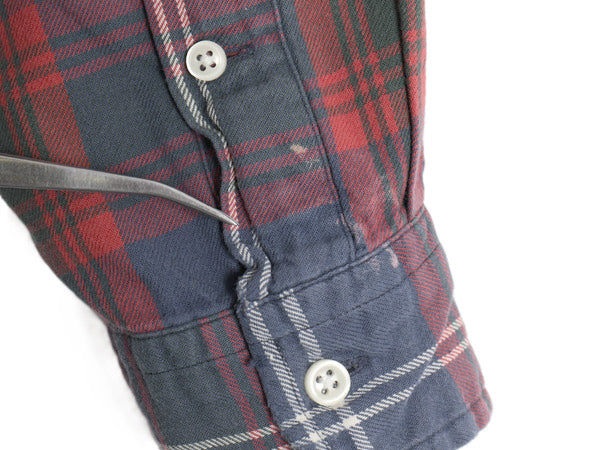 00s ラルフローレン チェック 長袖 ボタンダウン シャツ メンズ L オールド ポロ CLASSIC FIT コットン ワンポイント ポニー マルチカラー