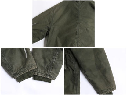 US企画 カーハート フライバーグ コート レディース M / 古着 ワーク パーカー ジャケット 中綿 キルティング ライナー モッズ ハーフ 廃盤