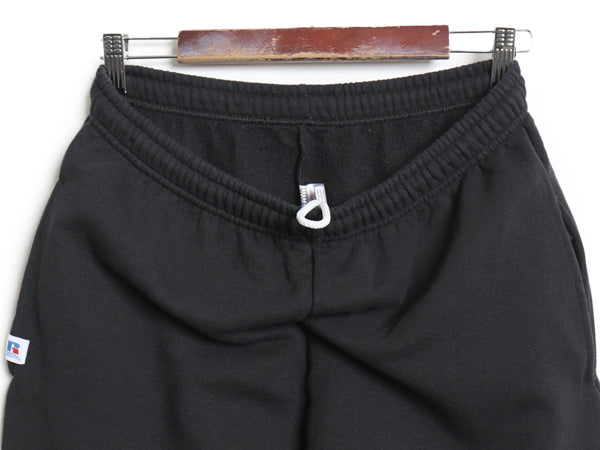 00s ラッセル 無地 スウェット パンツ メンズ レディース M / 古着 オールド 裏起毛 トレーナー イージーパンツ ポケット付き ブランク 黒