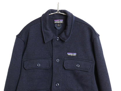 パタゴニア ベターセーター シャツ ジャケット メンズ M 古着 19年製 アウトドア フリース セーター ブルゾン 裏起毛 長袖シャツ ニット 紺