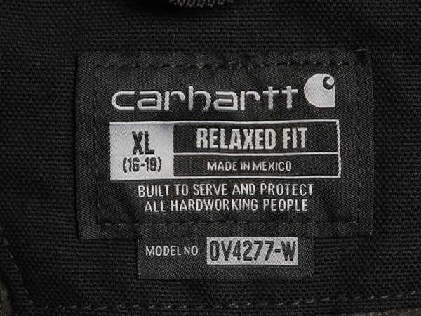 US企画 カーハート モックネック ダック ベスト レディース XL / 裏 ボア パイル フリース フルジップ ワーク 重ね着 大きいサイズ 企業 黒