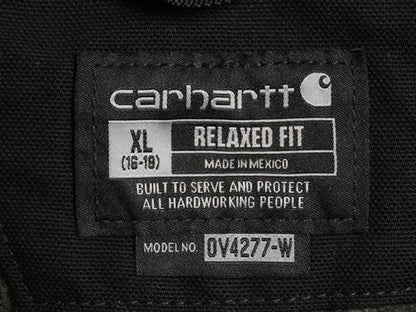 US企画 カーハート モックネック ダック ベスト レディース XL / 裏 ボア パイル フリース フルジップ ワーク 重ね着 大きいサイズ 企業 黒