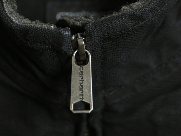 US企画 カーハート モックネック ダック ベスト レディース XL / 裏 ボア パイル フリース フルジップ ワーク 重ね着 大きいサイズ 企業 黒