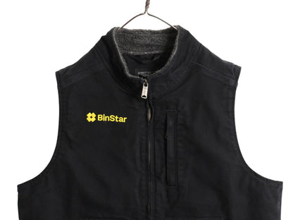 US企画 カーハート モックネック ダック ベスト レディース XL / 裏 ボア パイル フリース フルジップ ワーク 重ね着 大きいサイズ 企業 黒