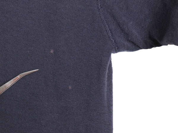 90s エルエルビーン ヘンリーネック 長袖 Tシャツ メンズ M オールド ロンT アンダーシャツ ロングスリーブ カットソー 2レイヤー 厚手 紺