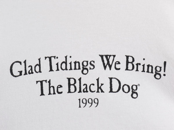 90s USA製 The Black Dog アート イラスト プリント 長袖 Tシャツ メンズ レディース XL オールド アニマル ドッグ 大きいサイズ ホワイト