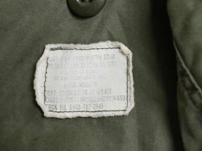 60s 米軍実物 US ARMY M-65 フィールド ジャケット MEDIUM LONG / 古着 ヴィンテージ ミリタリー ジャンパー ブルゾン 軍物 2nd アルミ 