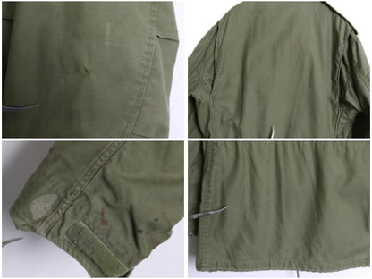 60s 米軍実物 US ARMY M-65 フィールド ジャケット MEDIUM LONG / 古着 ヴィンテージ ミリタリー ジャンパー ブルゾン 軍物 2nd アルミ 