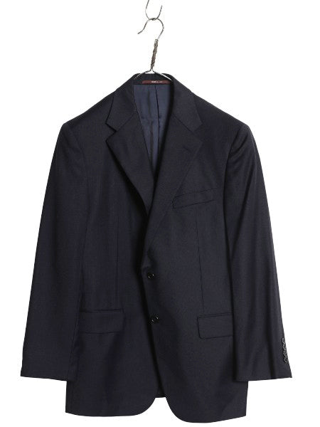 USA製 ヒッキーフリーマン テーラード ジャケット メンズ M 程/ スーツ ブレザー サマー ウール 紺ブレ 素材 きれいめ ビジネス トラッド