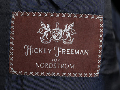 USA製 ヒッキーフリーマン テーラード ジャケット メンズ M 程/ スーツ ブレザー サマー ウール 紺ブレ 素材 きれいめ ビジネス トラッド