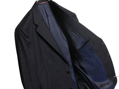 USA製 ヒッキーフリーマン テーラード ジャケット メンズ M 程/ スーツ ブレザー サマー ウール 紺ブレ 素材 きれいめ ビジネス トラッド