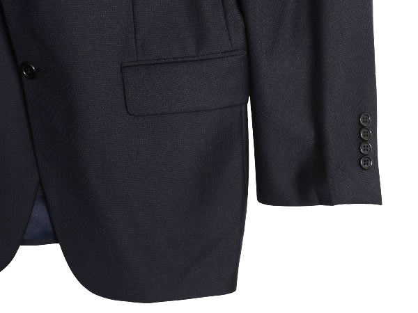 USA製 ヒッキーフリーマン テーラード ジャケット メンズ M 程/ スーツ ブレザー サマー ウール 紺ブレ 素材 きれいめ ビジネス トラッド