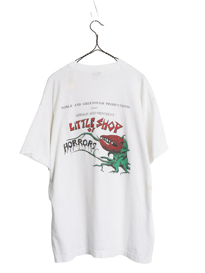 90s USA製 ★ LITTLE SHOP of HORROR イラスト プリント Tシャツ メンズ XL / 古着 オールド ミュージカル ムービー 映画 大きいサイズ 白