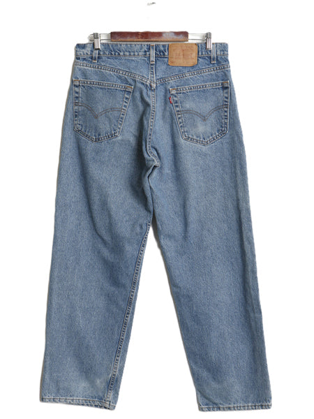 90s USA製 リーバイス 565 デニム パンツ メンズ 34 30 オールド ルーズ フィット ワイド テーパード ジーンズ ジーパン リラックス 赤タブ