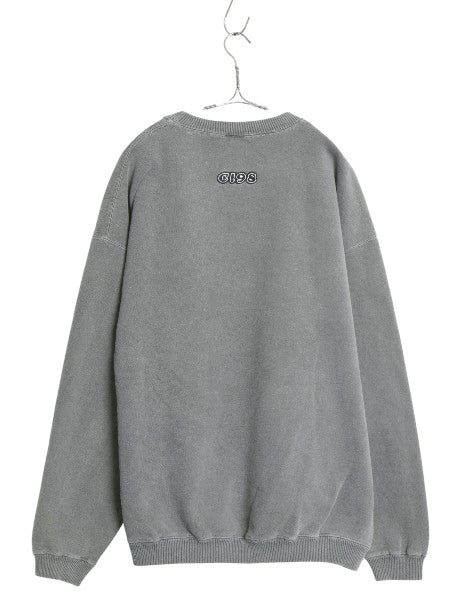 90s グラフィック アート 刺繍 スウェット メンズ XXL / オールド 裏起毛 トレーナー パロディ 両面  ポップ フリーメイソン 大きいサイズ