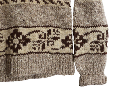 デッドストック 90s ★ ポロスポーツ ラルフローレン カウチン ハンドニット セーター メンズ レディース M / 手編み ウール プルオーバー