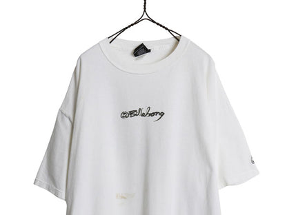 00s ☆ ビラボン ロゴ プリント Tシャツ メンズ XXL / 古着 オールド サーフ Y2K ハワイアン アロハ ヘビーウェイト 大きいサイズ 2XL 白