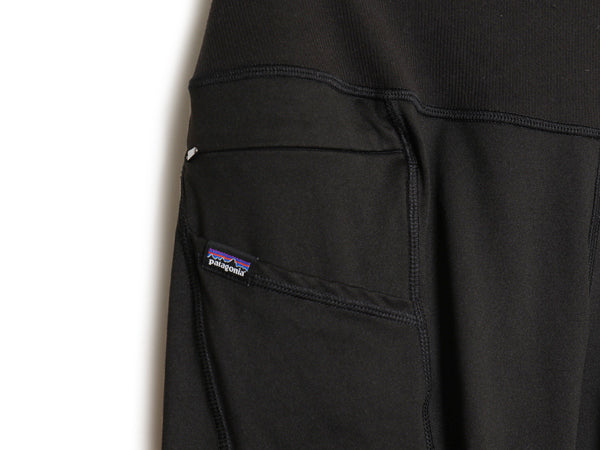 パタゴニア パックアウト クロップ パンツ レディース M ストレッチ タイツ レギンス スパッツ フィットネス トレーニング ワンポイント 黒