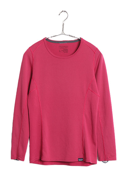 パタゴニア キャプリーン 長袖 Tシャツ レディース XS / 17年製 アウトドア ロンT ストレッチ アンダーシャツ インナー シンプル ピンク