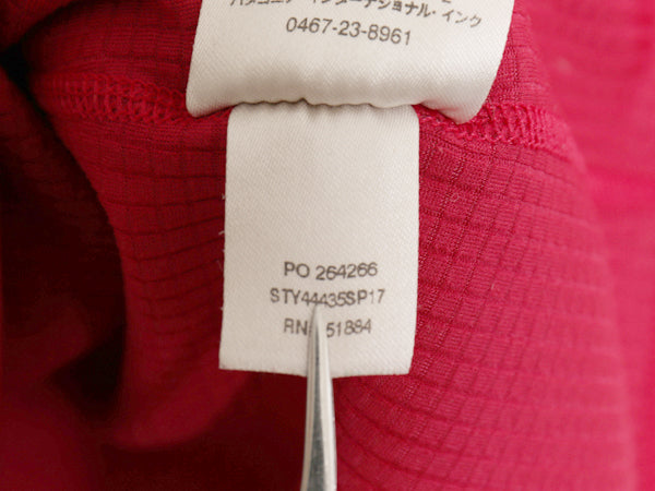 パタゴニア キャプリーン 長袖 Tシャツ レディース XS / 17年製 アウトドア ロンT ストレッチ アンダーシャツ インナー シンプル ピンク