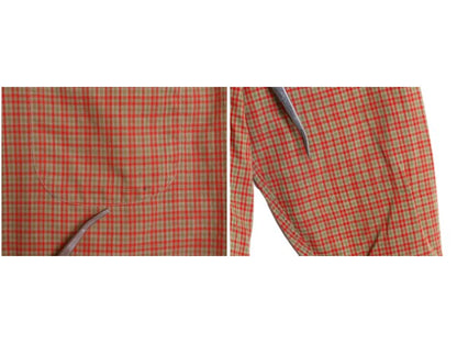 60s USA製 ★ マンハッタン 3点留め ボタンダウン シャツ メンズ M 古着 ヴィンテージ BD 100% コットン 長袖シャツ ポケット付き 6ボタン