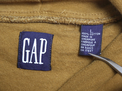 90s オールド ギャップ タートルネック 長袖 Tシャツ メンズ L / ロンT ラガーシャツ 素材 ヘビーウェイト コットン ロングスリーブ 無地