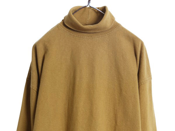 90s オールド ギャップ タートルネック 長袖 Tシャツ メンズ L / ロンT ラガーシャツ 素材 ヘビーウェイト コットン ロングスリーブ 無地