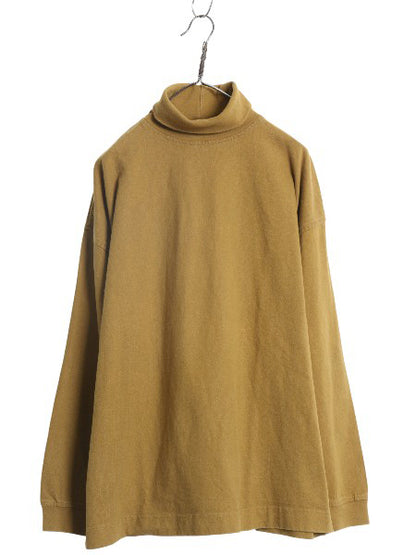 90s オールド ギャップ タートルネック 長袖 Tシャツ メンズ L / ロンT ラガーシャツ 素材 ヘビーウェイト コットン ロングスリーブ 無地