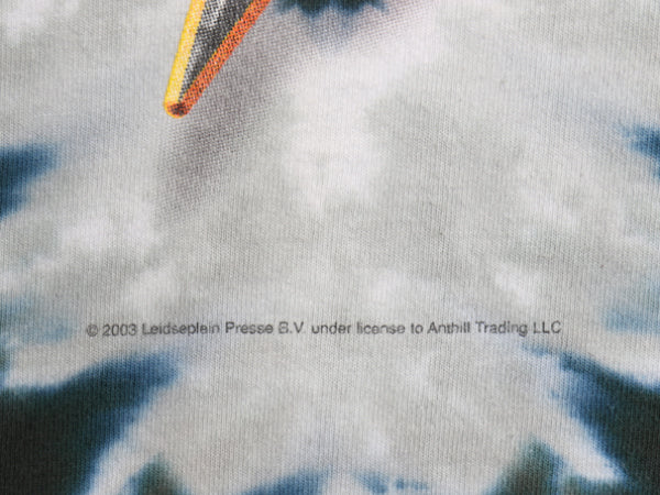 00s AC/DC 両面 プリント タイダイ Tシャツ メンズ XL / オールド 当時物 オフィシャル バンド ロック リキッドブルー 大きいサイズ フォト