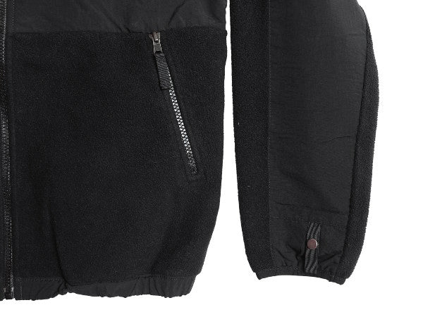 ノースフェイス フード付き デナリ ジャケット ボーイズ L メンズ XS 程 アウトドア フリース ナイロン パーカー フルジップ ジャンパー 黒