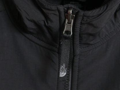 ノースフェイス フード付き デナリ ジャケット ボーイズ L メンズ XS 程 アウトドア フリース ナイロン パーカー フルジップ ジャンパー 黒