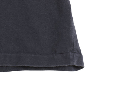ポロ ラルフローレン 3段 プリント 半袖 Tシャツ メンズ XL / カットソー コットン シングルステッチ クルーネック 大きいサイズ ネイビー