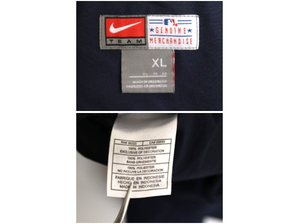 レッドソックス プルオーバー ナイロン ジャケット メンズ XL / MLB オフィシャル ナイキ Vネック 野球 センター スウッシュ 大きいサイズ