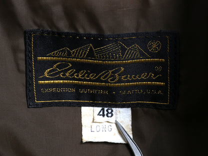 70s 80s USA製 ★ エディーバウアー A-2 タイプ フライト ジャケット 48 メンズ XXL 程 ヴィンテージ 革ジャン ジャンパー ボンバー 黒タグ