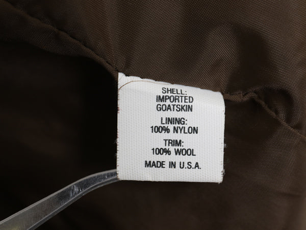 70s 80s USA製 ★ エディーバウアー A-2 タイプ フライト ジャケット 48 メンズ XXL 程 ヴィンテージ 革ジャン ジャンパー ボンバー 黒タグ