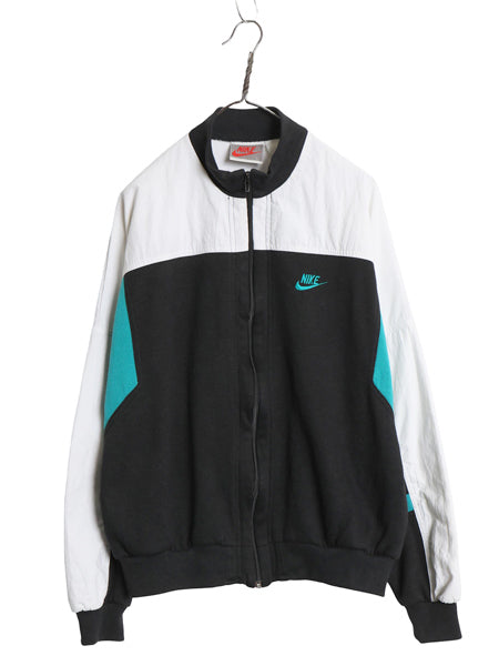 90s ナイキ フルジップ スウェット ジャケット メンズ L オールド 初期 銀タグ 裏起毛 トレーナー ブルゾン ワンポイント スウッシュ 刺繍