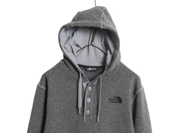 US企画 ノースフェイス セーター フリース パーカー ジャケット メンズ L / ヘンリーネック プルオーバー アウトドア ジャンパー 裏 パイル