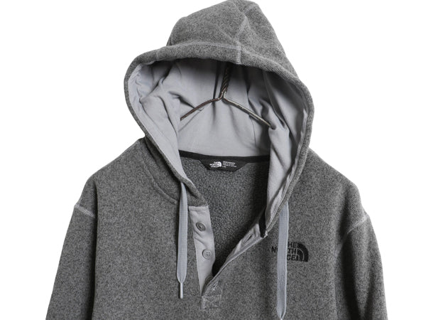 US企画 ノースフェイス セーター フリース パーカー ジャケット メンズ L / ヘンリーネック プルオーバー アウトドア ジャンパー 裏 パイル