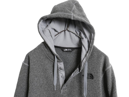 US企画 ノースフェイス セーター フリース パーカー ジャケット メンズ L / ヘンリーネック プルオーバー アウトドア ジャンパー 裏 パイル