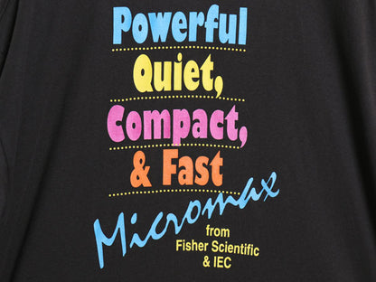 90s 企業 メッセージ プリント Tシャツ メンズ XL / オールド 当時物 イラスト グラフィック シングルステッチ ゆったり 大きいサイズ 黒